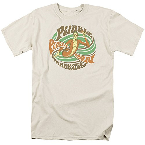Trevco Mens DC Comics Short Sleeve T-Shirt Pliable Cream Medium
