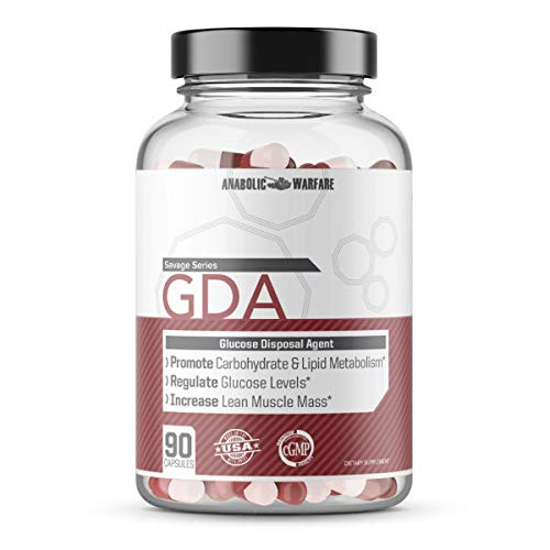 GDA Glucose Disposal Agent Supplement by Anabolic Warfare - GDA Carb Blocker Pills That Supports Blood Sugar Control and Nutrient Partitioning* 1635_3mg per Serving - 90 ct