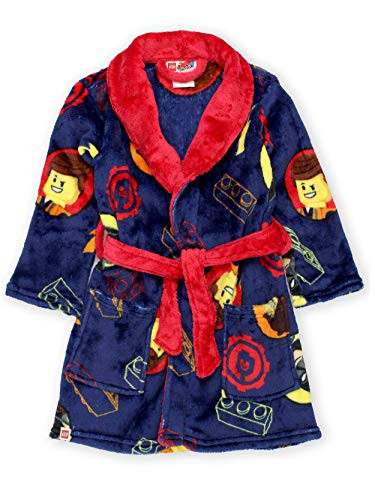 Lego Movie 2 The Second Part Boys Fleece Bathrobe Robe 8 Navy