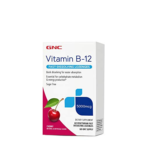GNC Vitamin B-12 5000 mcg - Cherry