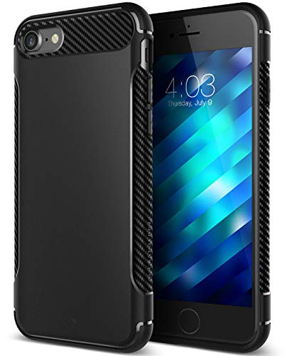 Caseology Vault for iPhone 8 Case (2017) / iPhone 7 Case (2016) - Rugged & Flexible - Matte Black