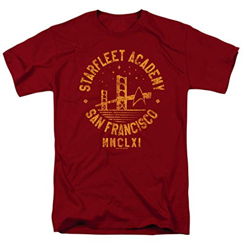 Popfunk Star Trek Starfleet Academy T Shirt   Stickers XX-Large Cardinal