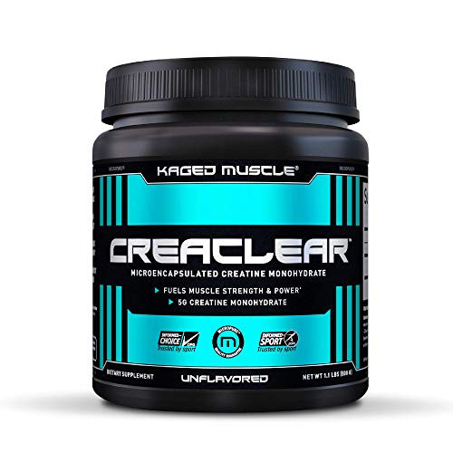 Creatine Monohydrate Powder to Build Muscle   Strength Kaged Muscle CreaClear Creatine Powder Proprietary Technology for Superior Solubility Unflavored Creatine Monohydrate Supplement
