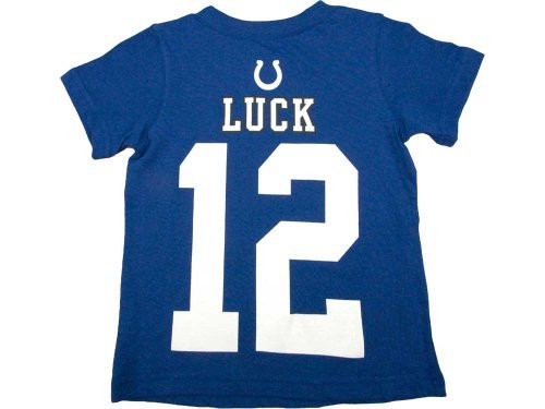 Outerstuff Andrew Luck Indianapolis Colts Jersey Name and Number T-Shirt Small 8