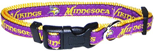 Pets First NFL Minnesota Vikings Pet Collar, Medium