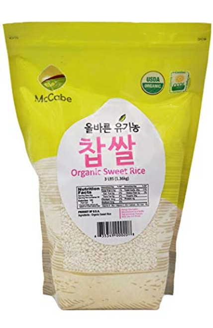 McCabe Organic Sweet Rice 3 lb McCabe Organic Sweet Rice 3 lb