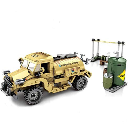 General Jims WW2 Military Army Water Tanker Truck Vehicle Building Blocks Play Toy Set