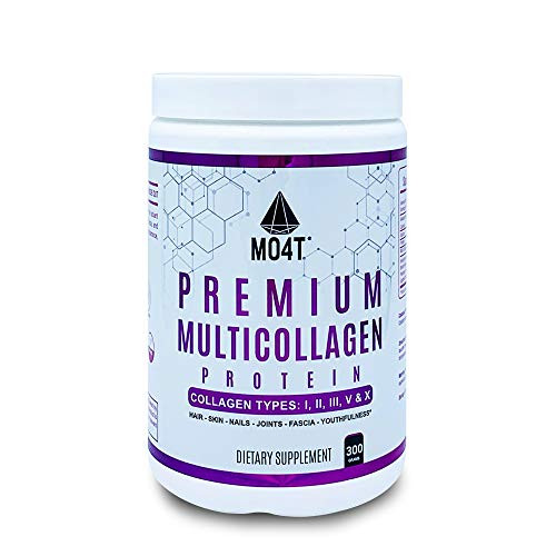 MO4T Hydrolyzed Multi Collagen Powder -Collagen Protein- Pure Grass-Fed Hydrolyzed Collagen Peptides-Type 123510 -Non-GMO Sugar-Free Keto-Friendly -10_58 Oz MO4T Hydrolyzed Multi Collagen Powder -Collagen Protein- Pure Grass-Fed Hydrolyzed Collagen Peptides-Type 123510 -Non-GMO Sugar-Free Keto-Friendly -10_58 Oz