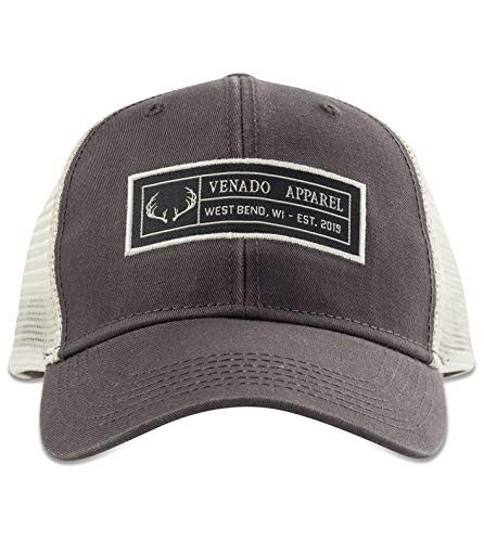 Venado Mens Trucker Antler Cap - Structured Meshback Outdoor Cap for Men