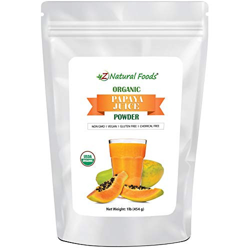 Organic Papaya Juice Powder - Tropical Fruit Superfood Drink Mix Supplement - Mix In Smoothies Shakes Tea Cooking Baking Recipes - Non GMO Gluten Free Vegan Kosher - 1 lb Organic Papaya Juice Powder - Tropical Fruit Superfood Drink Mix Supplement - Mix In Smoothies Shakes Tea Cooking Baking Recipes - Non GMO Gluten Free Vegan Kosher - 1 lb