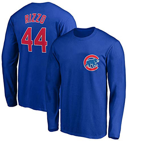 Outerstuff MLB Youth 8-20 Team Color Player Name and Number Long Sleeve Jersey T-Shirt Large 1416 Anthony Rizzo Chicago Cubs Blue Outerstuff MLB Youth 8-20 Team Color Player Name and Number Long Sleeve Jersey T-Shirt Large 1416 Anthony Rizzo Chicago Cubs Blue