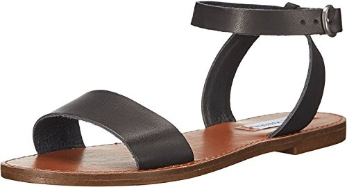 Steve Madden Dairr Flat Sandal Black 10