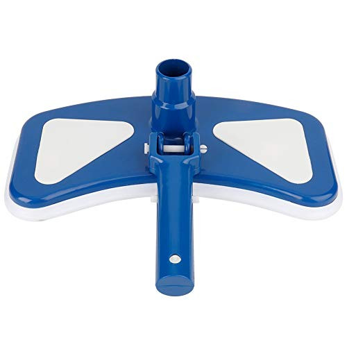 HelloCreate 12 Swimming Pool Curved Blue and White Suction Vacuum Head Brush Pool Tools