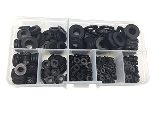 HVAZI 500PCS Nylon Flat Washer For M2 M2.5 M3 M4 M5 M6 M8 Screw Bolt(Black) HVAZI 500PCS Nylon Flat Washer For M2 M2.5 M3 M4 M5 M6 M8 Screw Bolt(Black)