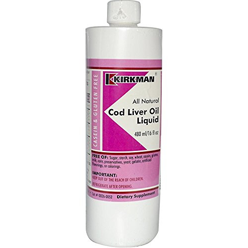 Kirkman Labs Cod Liver Oil Liquid Unflavored 16 fl oz 480 ml