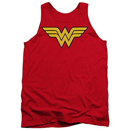 DC Comics Wonder Woman Logo Mens Tank Top Medium Red DC Comics Wonder Woman Logo Mens Tank Top Medium Red