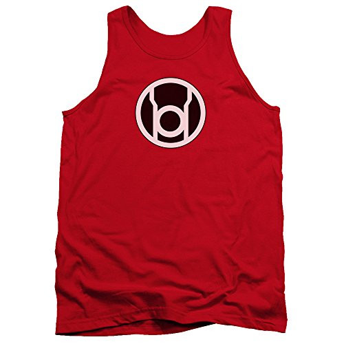 Green Lantern DC Comics Red Lantern Logo Adult Tank Top Shirt