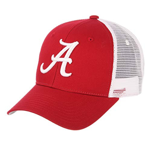 ZHATS University of Alabama Crimson Tide New Cardinal Red Big Rig Trucker A Adult Mens Adjustable HatCap
