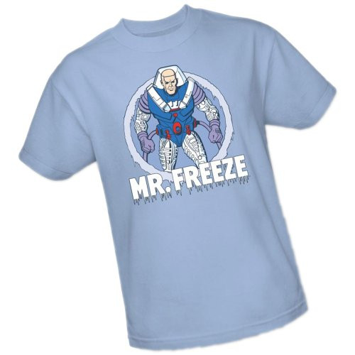 DC Comics Mr_ Freeze Adult T-Shirt X-Large Blue