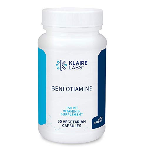 Klaire Labs Benfotiamine - Hypoallergenic 150 Milligrams Higher Bioavailability B1 as Thiamine 60 Capsules Klaire Labs Benfotiamine - Hypoallergenic 150 Milligrams Higher Bioavailability B1 as Thiamine 60 Capsules