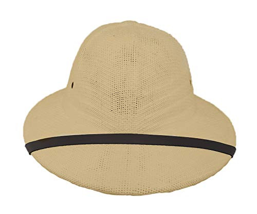 Natural Tan Seagrass Pith Safari Jungle Helmet Hat