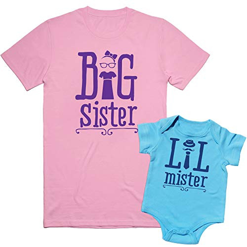 Texas Tees Little Brother Onesie Big Sister Announcement Shirt Smart Big SisterMister Little Brother Big Sibling 3TLil Sibling 0-3M NB Texas Tees Little Brother Onesie Big Sister Announcement Shirt Smart Big SisterMister Little Brother Big Sibling 3TLil Sibling 0-3M NB