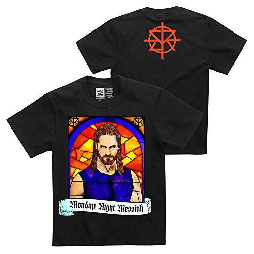 WWE Authentic Wear Seth Rollins Monday Night Messiah Youth T-Shirt Black Medium