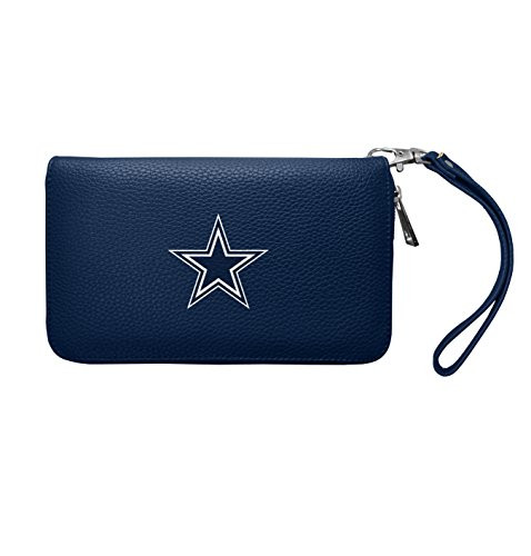 Littlearth womens NFL Dallas Cowboys Zip Organizer Pebble Wallet Team Color  4 H x 7_5 W x 1 D