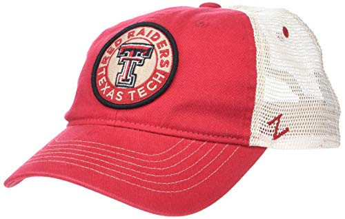 NCAA Texas Tech Red Raiders Mens Lancaster Relaxed Hat Primary team colorWhite Adjustable