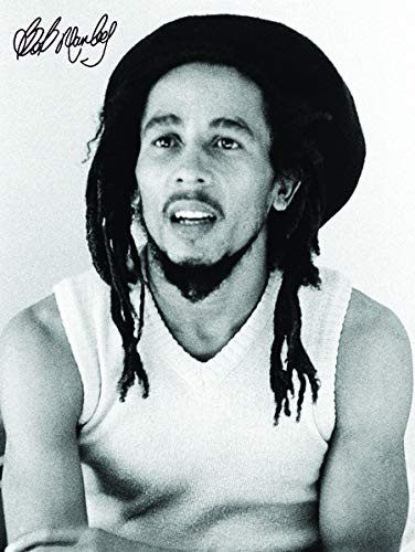 Import Images BOB Marley -Close UP BW 40 X 55 INCH Giant Subway Poster