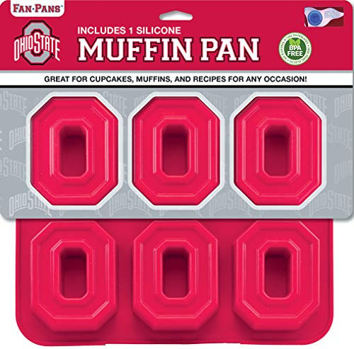 MasterPieces Fan Pans NCAA Ohio State Buckeyes Muffin Pan