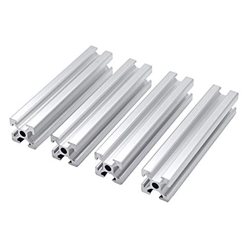 4 Pack 2020 CNC 3D Printer Parts European Standard Anodized Linear Rail Aluminum Profile Extrusion for DIY 3D Printer 400mm