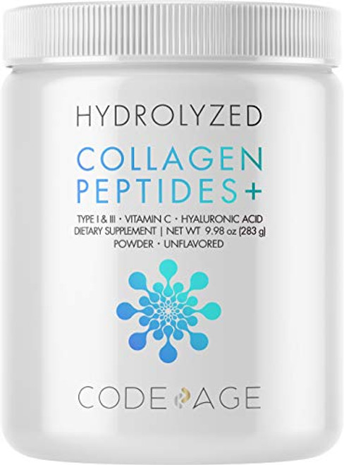 Collagen Peptides Powder - Vitamin C Digestive Enzymes Hyaluronic Acid Amino Acids - Hydrolyzed Protein Collagen Type I and III - Grass Fed Collagen - Non-GMO Gluten-Free Unflavored - 9_98 oz Collagen Peptides Powder - Vitamin C Digestive Enzymes Hyaluronic Acid Amino Acids - Hydrolyzed Protein Collagen Type I and III - Grass Fed Collagen - Non-GMO Gluten-Free Unflavored - 9_98 oz