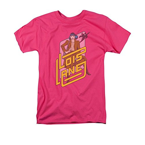 Dc Comics Lois Lane Adult Regular Fit T-Shirt XL Pink