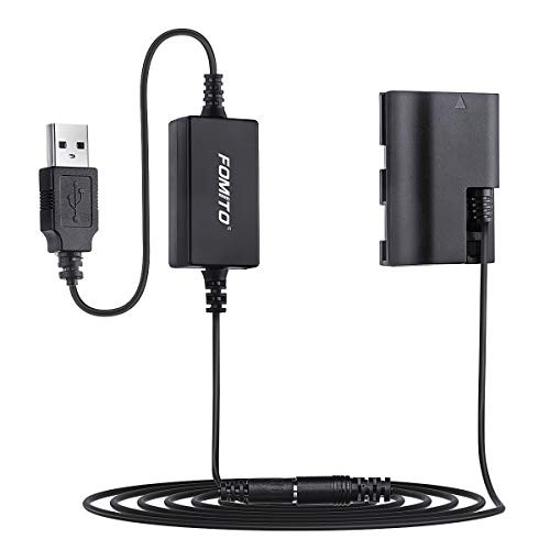 Fomito USB DC Coupler Replacement ACK-E6 AC-E6 LC-E6 Charger LP-E6 Dummy Battery for Canon EOS Canon EOS 5DS 5DS R 5D Mark II 5D Mark III 5D Mark IV 60D 60Da 6D 70D 7D 7D Mark II 80D