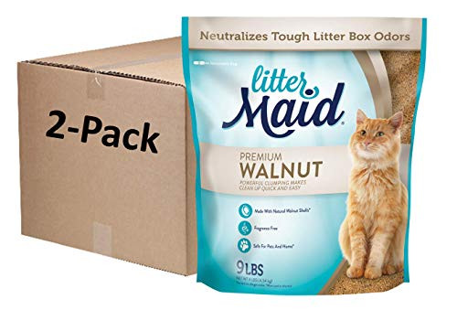 LitterMaid Premium Walnut Clumping Litter 18 Pounds
