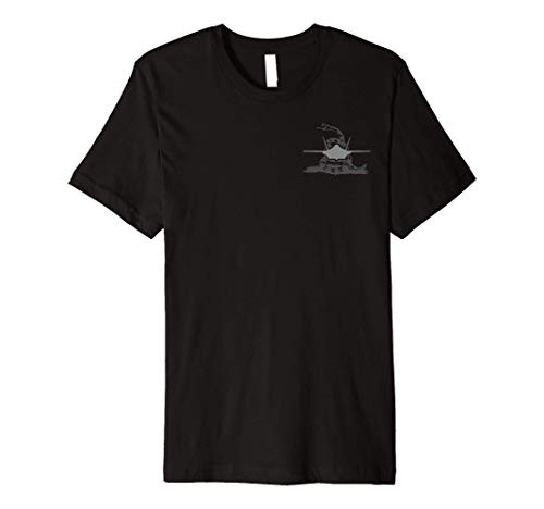 F-35 Lightning JSF Fighter Jet Silhouette Rattlesnake Premium T-Shirt