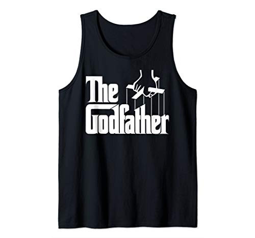 The Godfather Original White Title Logo Tank Top