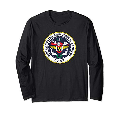 USS John F_ Kennedy CV-67 Long Sleeve T-Shirt USS John F_ Kennedy CV-67 Long Sleeve T-Shirt