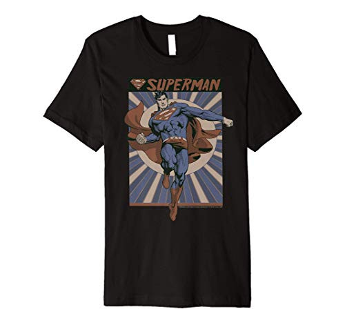 DC Comics Superman Retro Ray Portrait Premium T-Shirt