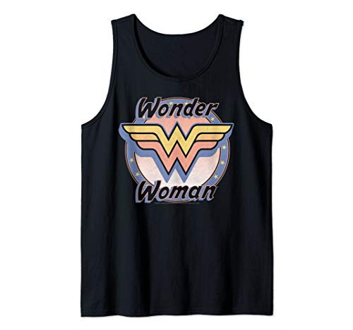 DC Comics Wonder Woman Retro Logo Tank Top DC Comics Wonder Woman Retro Logo Tank Top