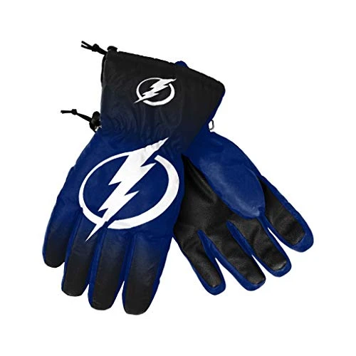 FOCO NHL Tampa Bay Lightning Gradient Big Logo Insulated Winter Ski GovesGradient Big Logo Insulated Winter Ski Goves Gradient Print LXL