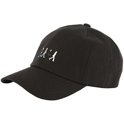 RaOn B137 Beatles Abbey Road Hommage Character Music Ball Cap Baseball Hat Truckers Black