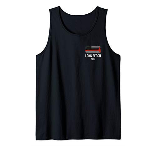 Long Beach California Fire Rescue Department Firefighters Tank Top Long Beach California Fire Rescue Department Firefighters Tank Top