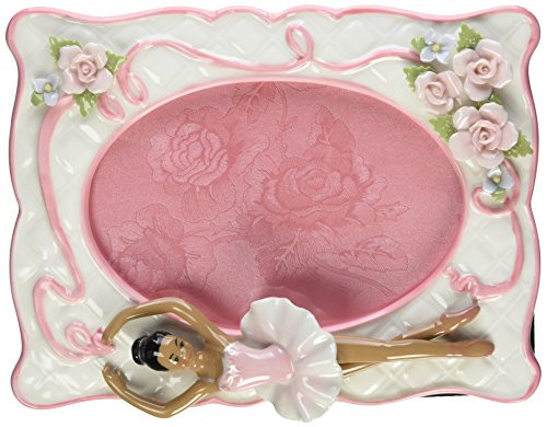 Cosmos 10608 Fine Porcelain African American Ballerina Picture Frame 8-Inch