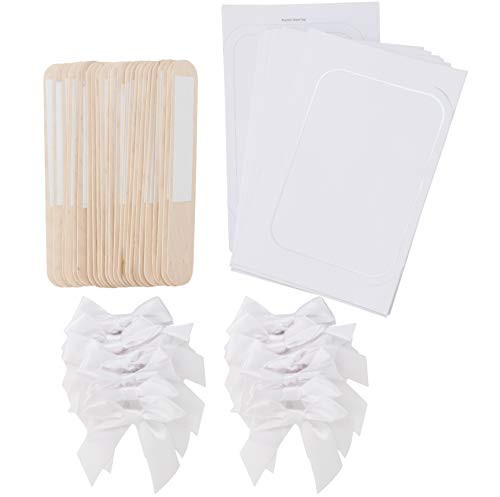 Simplicity White Wedding Fan Kit 24pc 5 W x 7 H