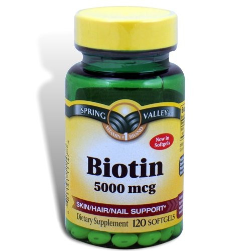 Spring Valley - Biotin 5000 mcg, Super Potency, 120 Softgels