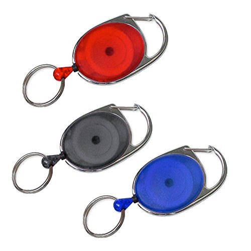 Lucky Line 64001 Retractable Key Chain- colors vary (2 Pack)