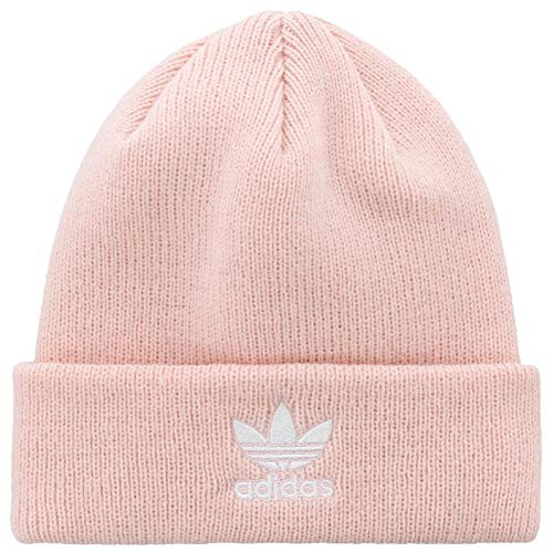 adidas Originals Womens Trefoil Beanie Icey PinkWhite ONE SIZE adidas Originals Womens Trefoil Beanie Icey PinkWhite ONE SIZE