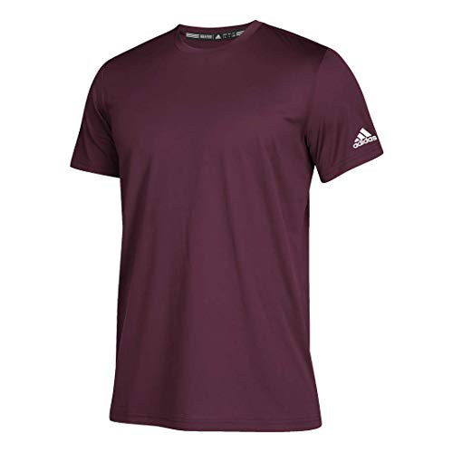 adidas Clima Tech Tee Maroon Small Small